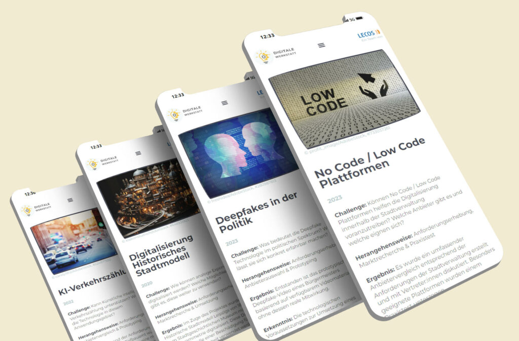 Lecos Digitale Werkstatt: umfangreiches Projektportfolio