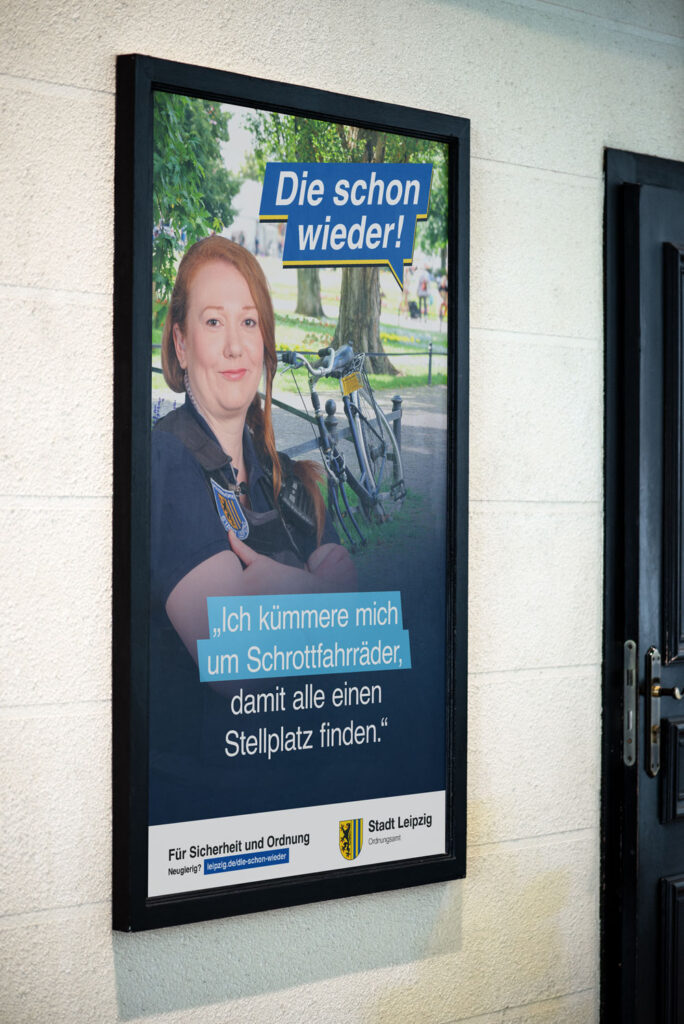 OoH Plakat "Die schon wieder!" Thema Schrottfahrrad